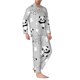 thumbnail image 2 of Balery Pandas Pijama para Hombre de Dos Piezas con Manga Larga, Conjunto de Dormir y Descanso Suave con Bolsillos-Large, 2 of 7