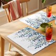 thumbnail image 4 of Red Eucalyptus Placemats Set of 2, Leaves Abstract Branch Farmhouse Retro Leaf Non-Slip Place Mats Washable Table Mats for Kitchen Dining Table Decorations Indoor/Outdoor, 4 of 9