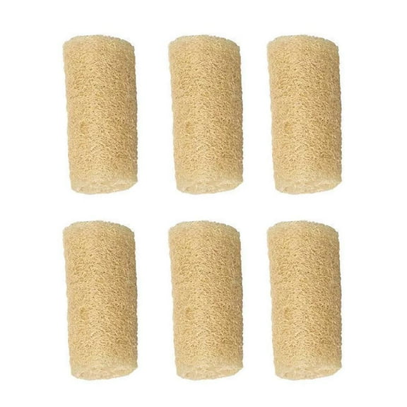 #all natural# Loofah Sponge Pack of 6 Real Egyptian Bath & Shower Y4A5 F6D8 D7B3