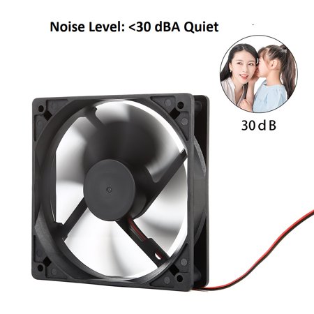 PANO-MOUNTS 冷却ファン120mm 12cm 大風量 12025 DC 12V 120x120x25mm 2ピンパソコン用 2個いり