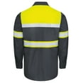 thumbnail image 2 of Red Kap Hi-Visibility Long Sleeve Color Block Ripstop Work Shirt - Type O, Class 1, 2 of 6