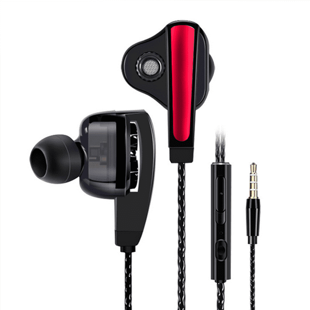 In-Ear Noise-Cancelling Earbuds,Wired 3.5mm Jack Headphones for Travel  Android Cell Phones RED - Walmart.com - Walmart.com