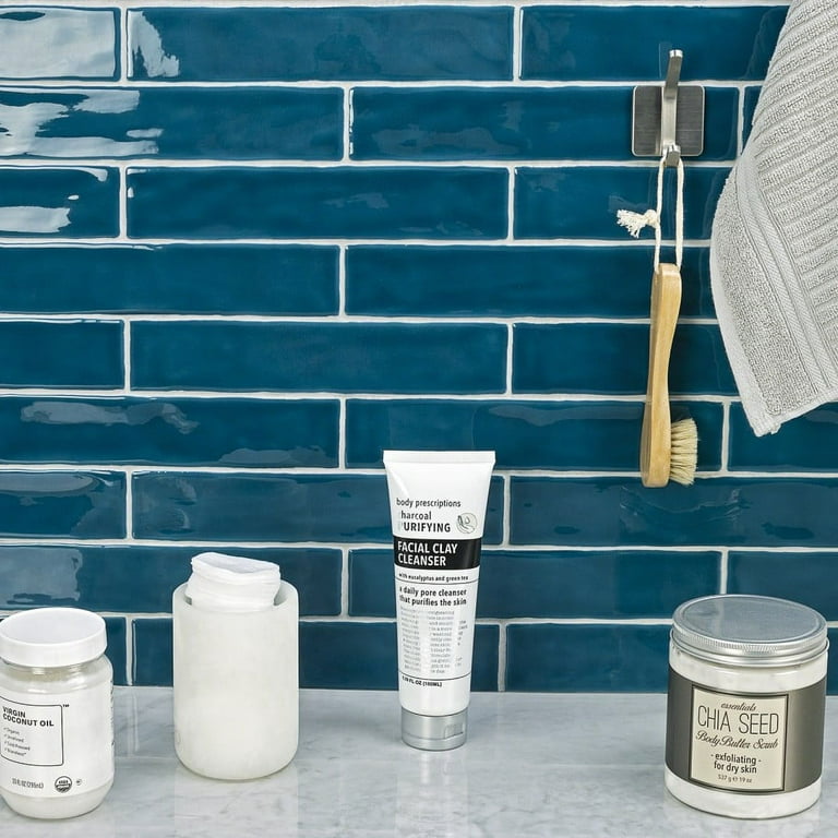 Brookline Turquoise 2 in. x 10 in. Polished Ceramic Subway Wall Tile (40 pieces / 5.38 sq. ft. / box) Brookline Turquoise 2 in. x 10 in. Polished Ceramic Subway Wall Tile (40 pieces / 5.38 sq. ft. / box)