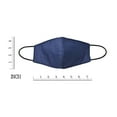 thumbnail image 3 of AeraVida Reusable Blue Black Gray Cotton Fabric Washable Fashionable Masks Set of 3, 3 of 8