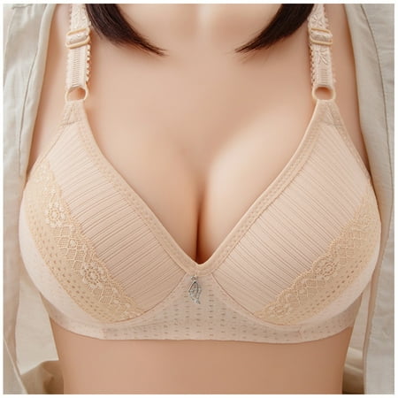 

Outfmvch womens underwear Womens Lace Unwired Bra Comfort Bra Plus Size Thin Underwear bras for women