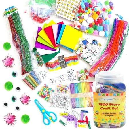 EpiqueOne 1500-Piece Arts & Craft Supplies Set