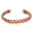 Braided 5, variant on by Touchstone handcrafted magnetic copper bracelet. Hand forged with solid and high gauge Tibetan style engraved cuff pure copper jewelry for women men. Elegant minimalist design.