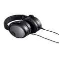 thumbnail image 5 of Monoprice HR-5C Wired Headphones - Black/Silver With 42mm Drivers, High Resolution Closed Back, 1.3mm Cable, 5 of 6