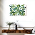 thumbnail image 3 of Elephant Stock Annamieka Wall Art - Horizontal Canvas Wall Art - Living Room Wall Decor - Floral And Botanical Canvas - Teal And White Decor By Carrie Schmitt - 30" x 20", 3 of 8