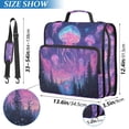 thumbnail image 2 of FORMRS Zipper Binder with Shoulder Strap 2-inch Ring 500 Sheet Capacity File Bag, Neon Jellyfish, 2 of 5