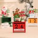 thumbnail image 3 of 3 piezas de decoraciones navideñas de calendario de madera, caja de regalo de Navidad, decoraciones de mesa para ventana, decoraciones navideñas, 3 of 5