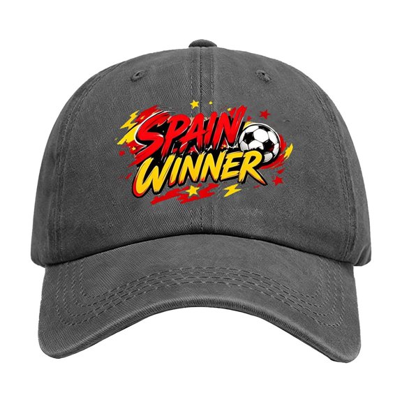 Spain Soccer Fan Trucker Baseball Hat For Women, Soccer Supporters Casual Outdoor Fan Cap