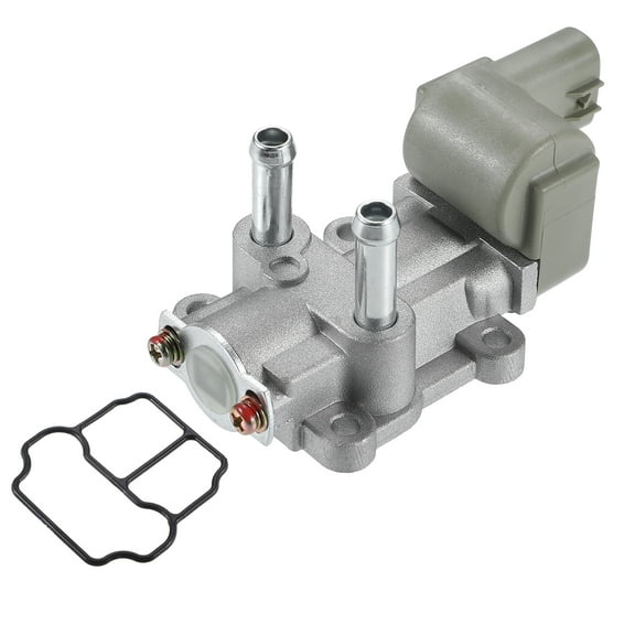 1 Set Idle Air Control Valve for Honda Civic 1996-2000 Metal with Gasket No.16022P2EA51 Silver Tone