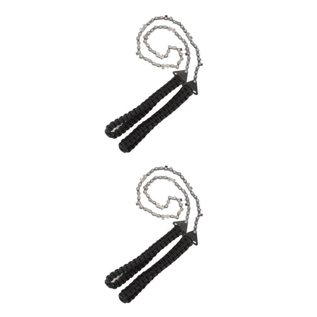 Sierra de Cadena Manual Riwesomey de Acero Negro 2Conjunto