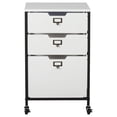 thumbnail image 3 of Charcoal/White 27" H 3-Drawer Mobile Storage Organizer Cart for Bathroom, Kitchen, , Home Office or Laundry Rooms, 3 of 6