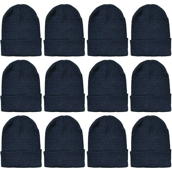 Yacht & Smith Wholesale Beanie and Glove Winter Bulk Kit, Kids Adults Bulk Sets, Homeless Donation Shelters