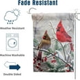 thumbnail image 4 of Stained Glass Cardinal Red Birds Garden Flag Spring Summer Yard Flag Fall Floral Decorative Yard Flags for Outside 28x40 Double Sided Large Seasonal Lawn Flags Rustic Outdoor Decor, 4 of 4