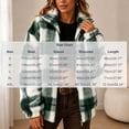thumbnail image 4 of Winter Coats for Women Classic Plaid Zip Up Long Sleeve Pockets Outdoor Coats, 4 of 8