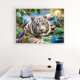 thumbnail image 3 of 5D bricolaje taladro completo diamante pintura animales mundo cruz puntada bordado Hugtrwg Para estrenar, 3 of 8
