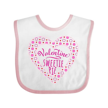 

Inktastic Valentine Sweetie Pie with Pink Heart Gift Baby Boy or Baby Girl Bib