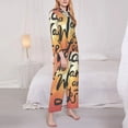 thumbnail image 3 of Lsque Not All Who Wander Are Lost Pattern Long Sleeve Pajama Set for Women - Soft 2-Piece Sleepwear and Loungewear Set with Pockets, Comfy Nightwear-Large, 3 of 7