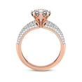 thumbnail image 2 of IGI Certified 1 Carat Oval Shape Lab Grown Diamond Engagement Ring | 14K Rose Gold | Titania Luxe Eight Prong Lab Diamond Ring | FG-VS1-VS2 Quality Friendly Diamonds, 2 of 6