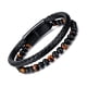 thumbnail image 1 of Pulsera con forma de ojo de tigre para hombre, pulsera de piel sintética trenzada, 1 of 2