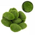thumbnail image 1 of 28Pcs Artificial Moss Rocks Green Moss Balls Moss Stones  Green Moss Covered Stones  Fake Moss Decor, 1 of 3