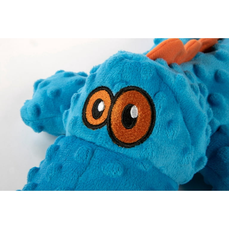 Go Dog Gators with Chew Guard Technology Durable Plush Squeaker Dog Toy Blue Go Dog Gators with Chew Guard Technology Durable Plush Squeaker Dog Toy Blue