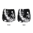 thumbnail image 3 of Gaeub Skeleton Wave Artwork Print Women's Athletic Shorts,High Waisted Running Shorts,Pocket Sporty Short,Gym Elastic Workout Shorts-Large, 3 of 7