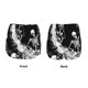 thumbnail image 3 of Balery Skeleton Wave Artwork Pantalones cortos deportivos para mujer con forro y dos bolsillos, elásticos, para entrenamiento, gimnasio, yoga-Small, 3 of 7