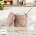 thumbnail image 4 of Radicaln Marinara Marble 3" Salt Cellar with Lid and Spoon – Kitchen Salt Container | Handmade Spice Jars, Sugar Bowl & Seasoning Holder for Countertop Storage, Dining & Home Décor, 4 of 7
