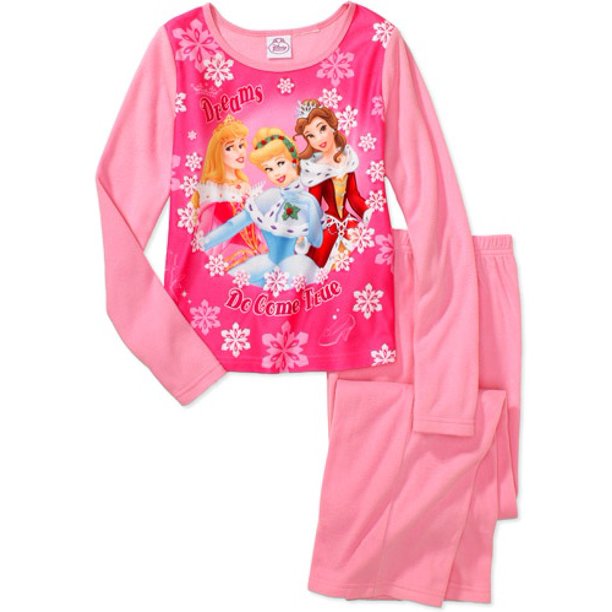 Disney Girls' Princess 2piece Pajamas