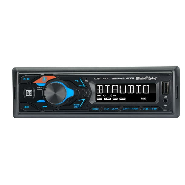 Quagga etiquette Mos Dual Electronics XDM17BT Single DIN Car Stereo, Bluetooth, Siri/Google  Assistant, USB, MP3, AM/FM Radio - Walmart.com