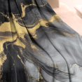 thumbnail image 3 of Black Gray Gold Marble Pattern Blanket,Comfortable Soft Flannel Throw Blanket,All Season,Warm Lightweight Blankets for Sofa Bed Couch Living Room Chair,30"x40", 3 of 4