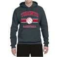 thumbnail image 2 of Wild Bobby City of Toronto Basketball Fantasy Fan Sports Unisex Hoodie Sweatshirt, Charcoal, Medium, 2 of 5