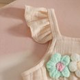 thumbnail image 4 of TOWED22 Infant Toddler Cute Summer Sets 2pcs Tank Tops Sleeveless Shorts Lovely Outfits Clothing Adorable(Beige,9-12 M), 4 of 8