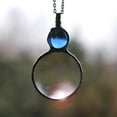 thumbnail image 1 of Magnifying Glass Necklace Gift, Reading Magnifying Glass Pendant Necklace For Elderly blue, 1 of 3