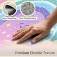 thumbnail image 6 of ODIKA Pink Mermaid Kawaii Galaxy Tie Dye Shaped Floormat Stain Resistant Low Profile for Dorm Room, Small Living Apartment, 6 of 7