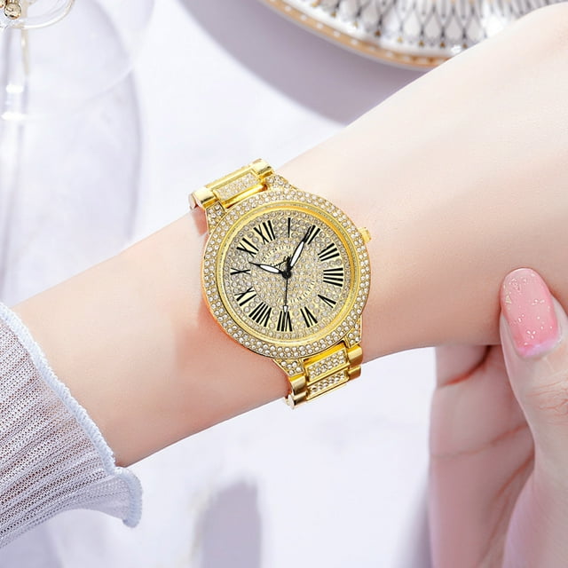Reloj de cuarzo para mujer, relojes para mujer, reloj de pulsera informal para mujer, correa de malla de cuarzo, relojes de pulsera analógicos de moda, 1 reloj
