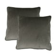 thumbnail image 5 of Sherry Kline  Richmond Velvet 20-inch Throw Pillow (set of 2) Silver Grey, 5 of 5