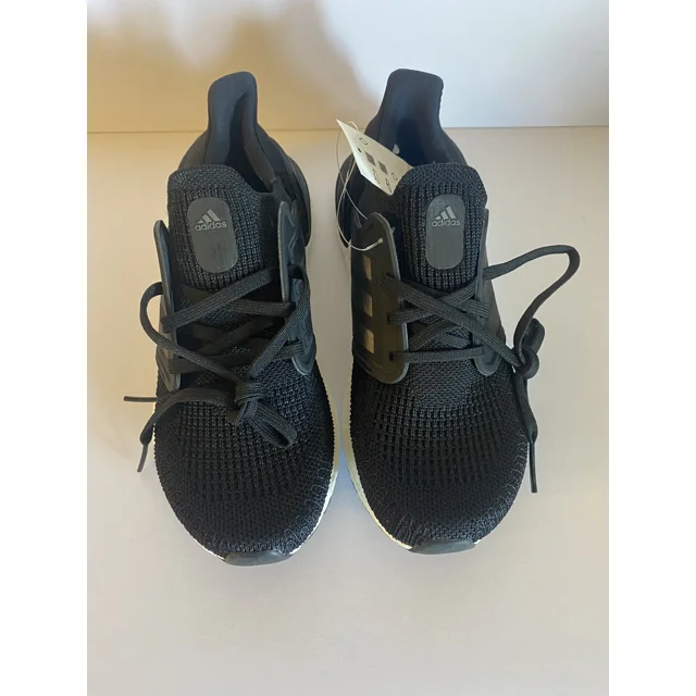 Adi-das Ultraboost 20 Black White Athletic Running Shoes Mens Size 5 FY3457 New