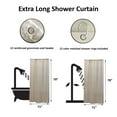 thumbnail image 3 of Taupe Extra Long Shower Curtain Polyester 12 Rings 79"L x 71"W, 3 of 4