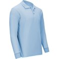 thumbnail image 2 of Premium Boys School Uniform Long Sleeve Stain Guard Polo Shirt, 2 of 4