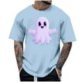 thumbnail image 2 of Delliss Men's Halloween Print Crew Neck Simple Stylish Top M-4XL, 2 of 5