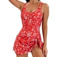 thumbnail image 3 of ASFGIMUJ Swimdress Swimsuits Women 2024 Tie Knot Swim Dresses Skirt Bathing Suit, 3 of 3