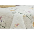 thumbnail image 2 of Safdie & Co. 3-piece Serenade Premium Microfiber King Quilt Set in Multi-Color, 2 of 3