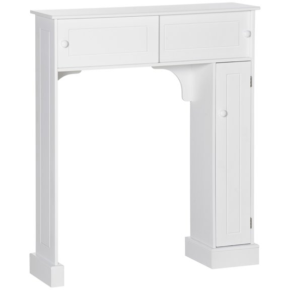 Over The Toilet Bathroom Cabinet, Freestanding Storage with Adjustable Shelves