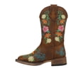 thumbnail image 3 of Roper Girls Bailey Floral Square Toe Cowboy   Mid Calf Boots, 3 of 5