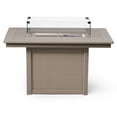 thumbnail image 5 of WestinTrends Helios 46" Modern Outdoor 55,000 BTU Patio Gas Propane Rectangle Deck Fire Pit Table (Rocks Not Included), Weathered Wood, 5 of 14